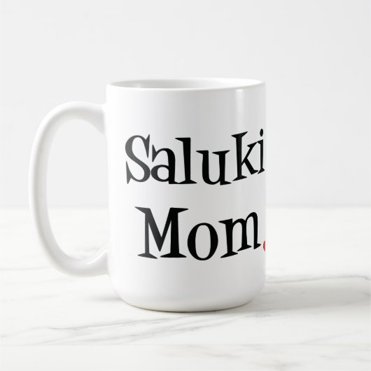 Tasse de maman de Saluki (Gauche)