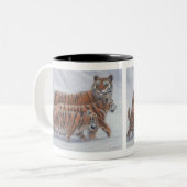 Tasse de maman de tigre et de café de CUB (Devant gauche)