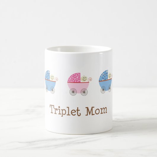 Tasse de maman de triplet de voiture d'enfant de (Centre)