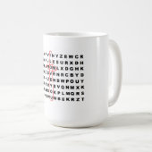 Tasse "de maman de Wordsearch" (Devant droit)