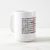 Tasse "de maman de Wordsearch" (Devant gauche)