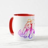 Tasse de mammouth laineux multicolore (Devant gauche)