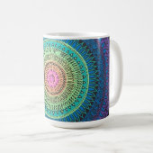 Tasse de mandala d'arc-en-ciel (Devant droit)