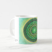 Tasse de mandala de Chakra de coeur (Devant gauche)