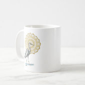 Tasse de mandala de héron (Devant gauche)