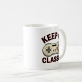Tasse de manette de jeu vidéo rétro « Keep It Clas (Devant droit)