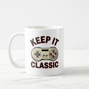 Tasse de manette de jeu vidéo rétro « Keep It Clas