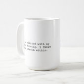 Tasse de mantra Inner Knowing avec portail de priè (Devant gauche)