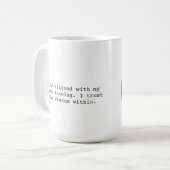 Tasse de mantra Inner Knowing avec portail de priè (Devant gauche)