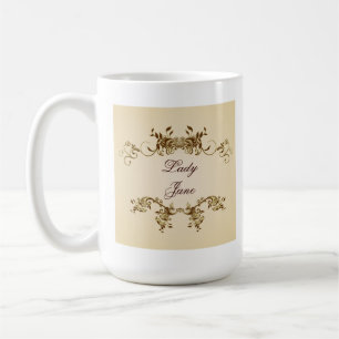 Tasse de manuscrit de Madame Name Elegant Royal