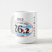- Tasse de marathon - ville customisée de Chicago (Devant gauche)