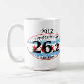 - Tasse de marathon - ville customisée de Chicago (Gauche)