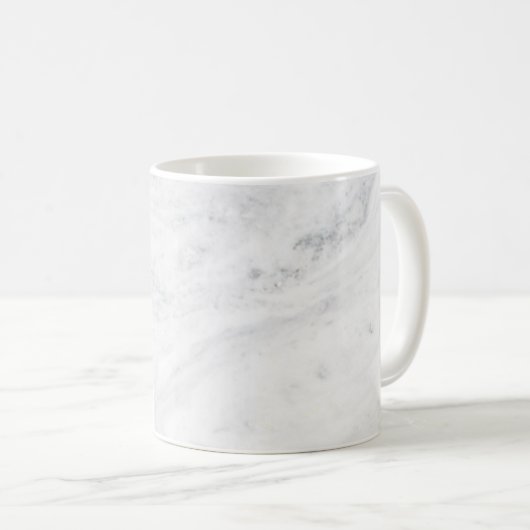 Tasse de marbre blanche (Devant droit)