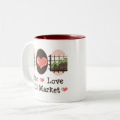 Tasse de marché haussier d'amour de paix (Devant gauche)