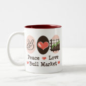 Tasse de marché haussier d'amour de paix (Gauche)