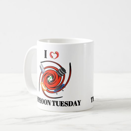 Tasse de mardi d'ouragan du ♡ I (Devant gauche)