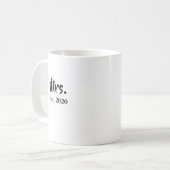 Tasse de mariage année d'établissement Mme (Devant gauche)
