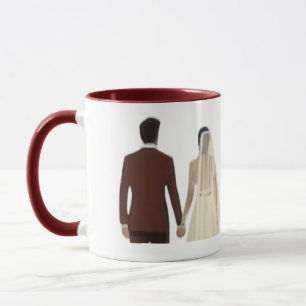 Tasse de mariage Couple à l'Arche Florale - M & Mm