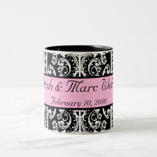 Tasse de mariage damassé