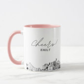 Tasse de mariage personnalisée de Jacksonville (Gauche)
