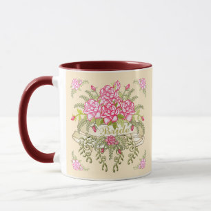 Tasse de mariage personnalisée Pink Bride