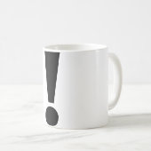 Tasse de marque d'exclamation (Devant droit)