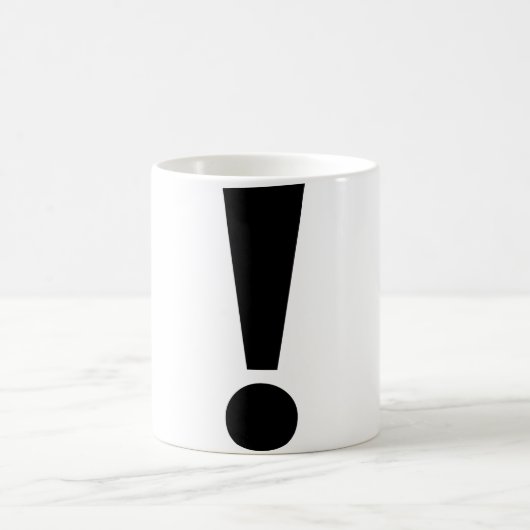 Tasse de marque d'exclamation (Centre)