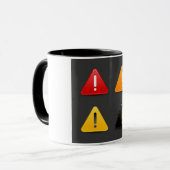 Tasse de marques d'exclamation (Devant gauche)