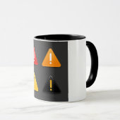 Tasse de marques d'exclamation (Devant droit)