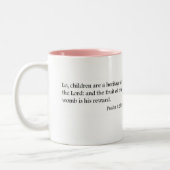 tasse de maternité de thé et de café d'écriture (Gauche)