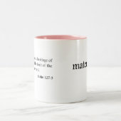 tasse de maternité de thé et de café d'écriture (Centre)