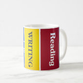 Tasse de maths d'écriture de lecture (Devant droit)