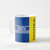 Tasse de maths d'écriture de lecture (Devant gauche)