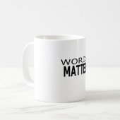 Tasse de matière de mots (Devant gauche)