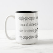 Tasse de matière de mots (Gauche)