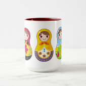 Tasse de Matrioshka de Russe (Matreshka) (Centre)