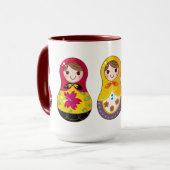 Tasse de Matrioshka de Russe (Matreshka) (Devant gauche)