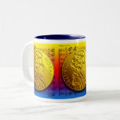 TASSE DE MÉDAILLON D'ARC-EN-CIEL DE MOZART (Devant gauche)