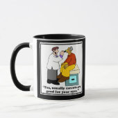 Tasse de médecin drôle ou tasse d'optométriste - C (Gauche)