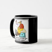 Tasse de médecin drôle ou tasse d'optométriste - C (Devant gauche)