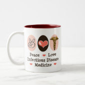 Tasse de médecine de maladie infectieuse d'amour (Gauche)