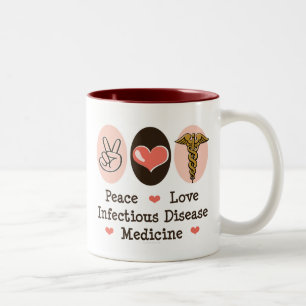 Tasse de médecine de maladie infectieuse d'amour