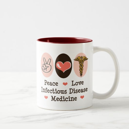 Tasse de médecine de maladie infectieuse d'amour (Droit)