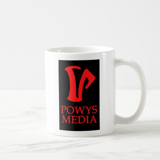 Tasse de médias de Powys (logo 2) (Droite)