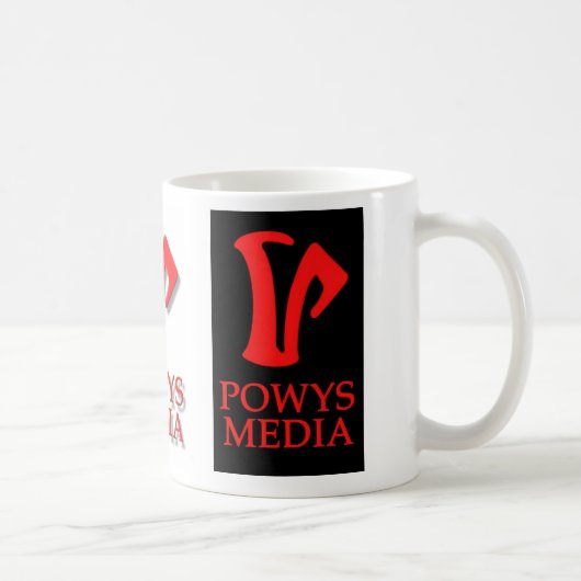 Tasse de médias de Powys (logo 3) (Droite)