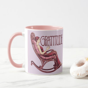 Tasse de méditation d'affirmation de Bourgogne lav