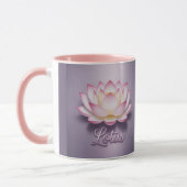 Tasse de méditation Fleur de Lotus Rose (Gauche)