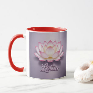 Tasse de méditation Fleur de Lotus Rouge