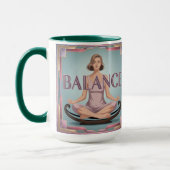 Tasse de méditation géométrique d'affirmation d'éq (Gauche)