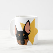 Tasse de MEILLEUR de MINUTE de PIN café classique (Devant gauche)